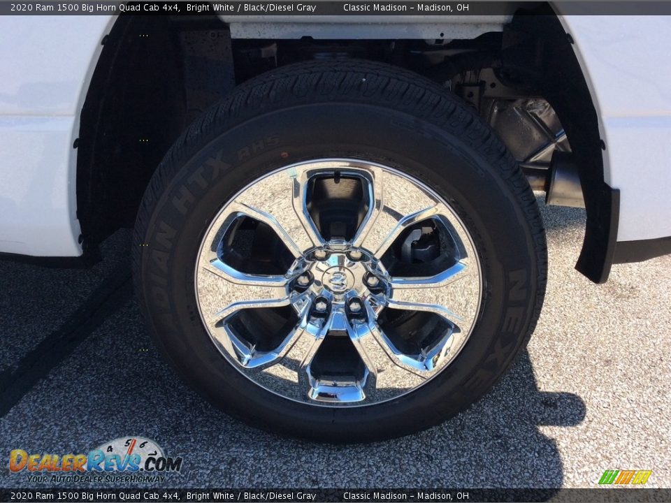 2020 Ram 1500 Big Horn Quad Cab 4x4 Bright White / Black/Diesel Gray Photo #10