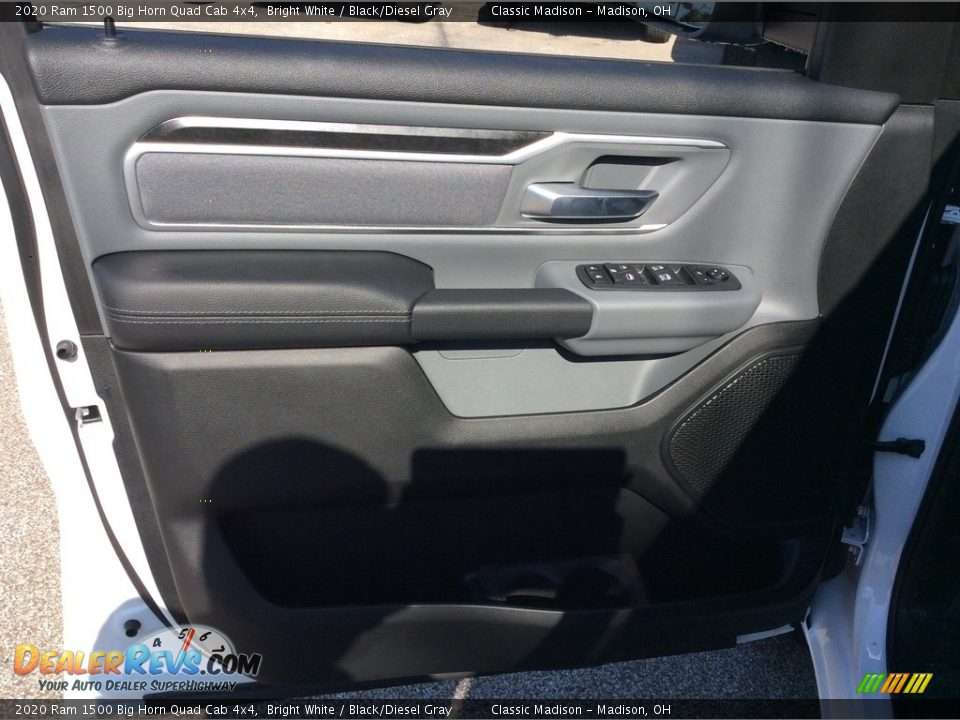2020 Ram 1500 Big Horn Quad Cab 4x4 Bright White / Black/Diesel Gray Photo #11