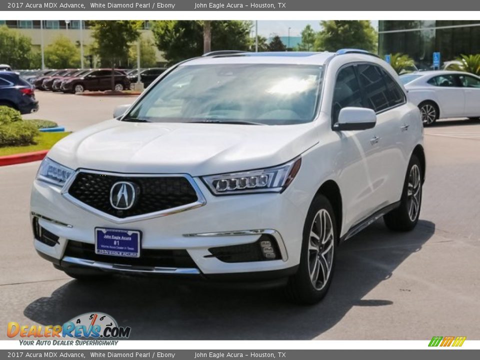 2017 Acura MDX Advance White Diamond Pearl / Ebony Photo #3