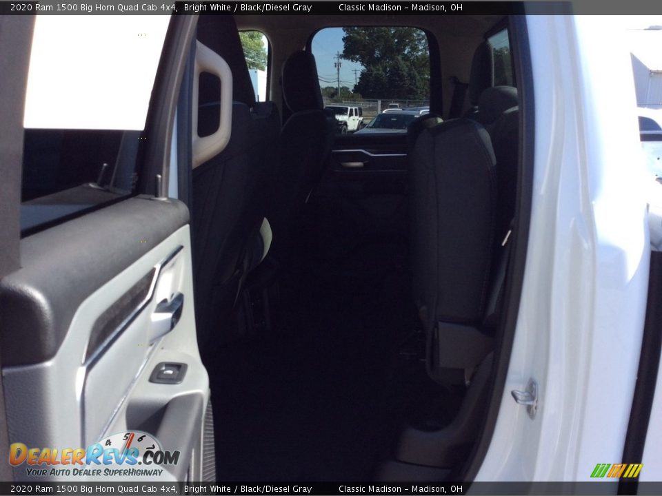 2020 Ram 1500 Big Horn Quad Cab 4x4 Bright White / Black/Diesel Gray Photo #17