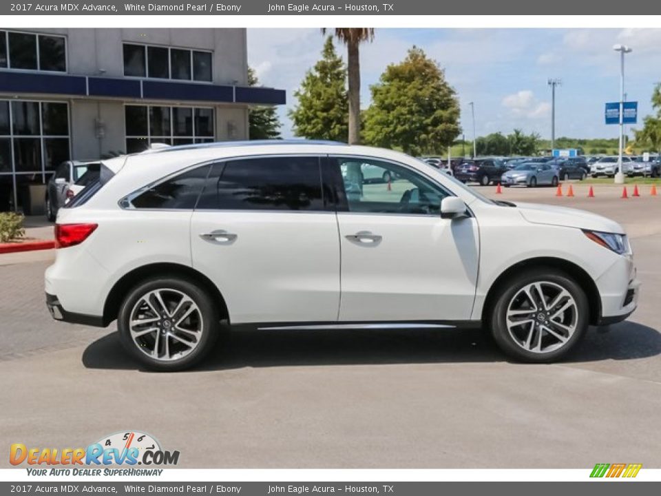 2017 Acura MDX Advance White Diamond Pearl / Ebony Photo #8