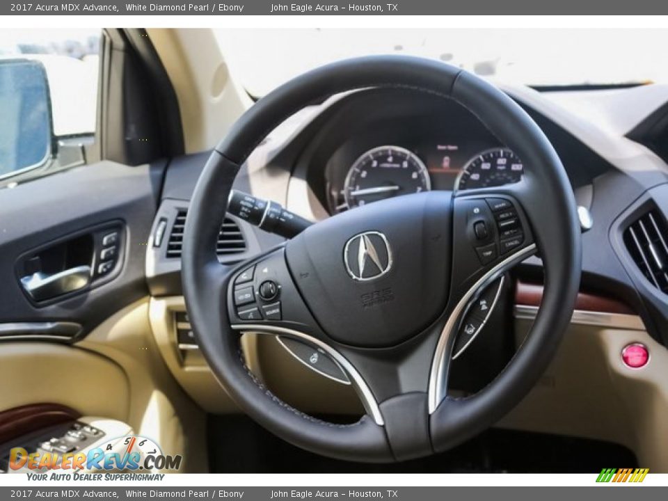 2017 Acura MDX Advance White Diamond Pearl / Ebony Photo #24