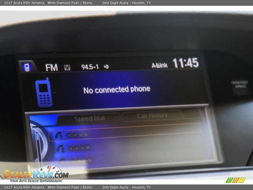 2017 Acura MDX Advance White Diamond Pearl / Ebony Photo #28