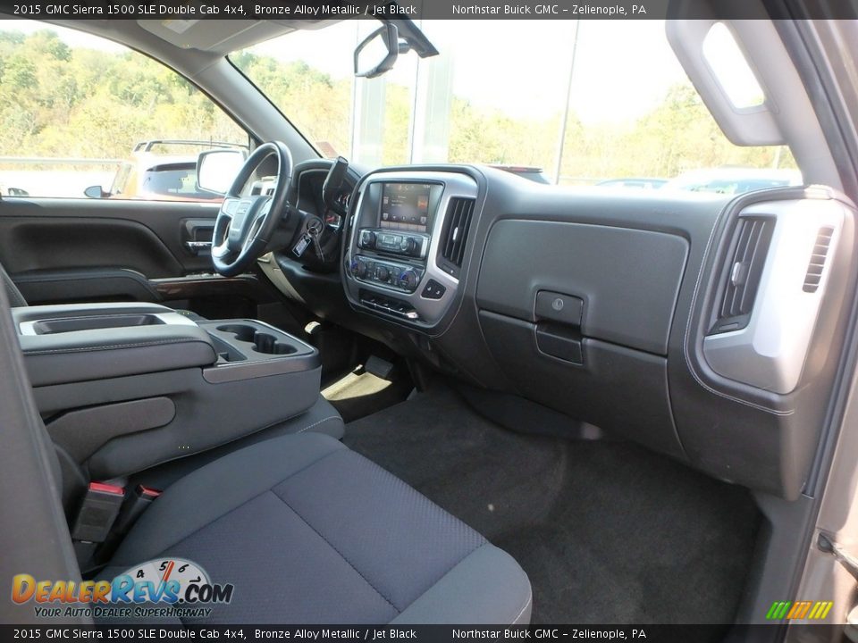 2015 GMC Sierra 1500 SLE Double Cab 4x4 Bronze Alloy Metallic / Jet Black Photo #6