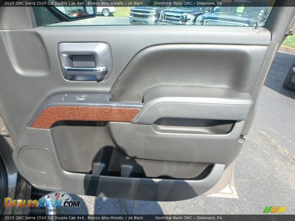 2015 GMC Sierra 1500 SLE Double Cab 4x4 Bronze Alloy Metallic / Jet Black Photo #7