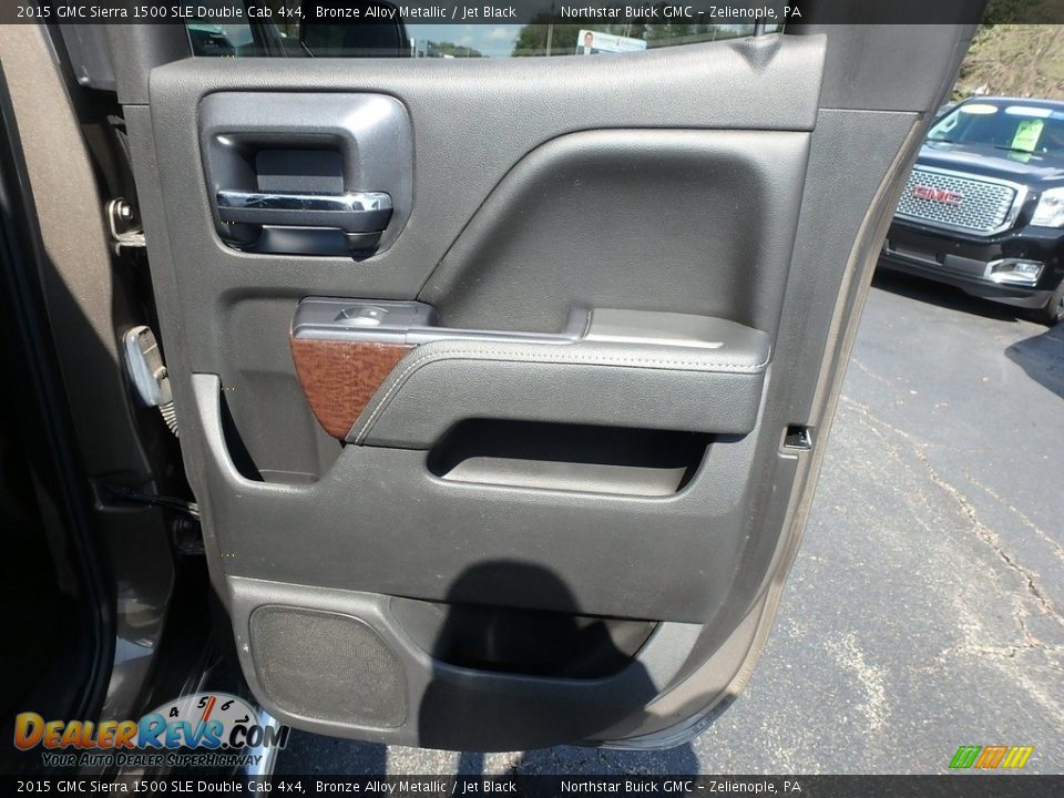 2015 GMC Sierra 1500 SLE Double Cab 4x4 Bronze Alloy Metallic / Jet Black Photo #8