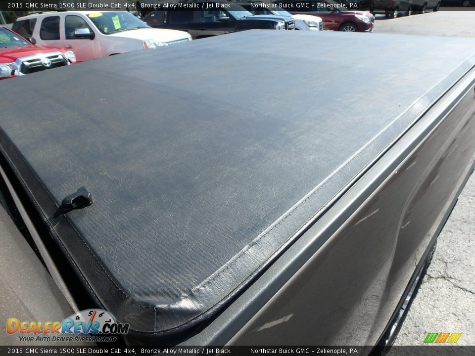 2015 GMC Sierra 1500 SLE Double Cab 4x4 Bronze Alloy Metallic / Jet Black Photo #14