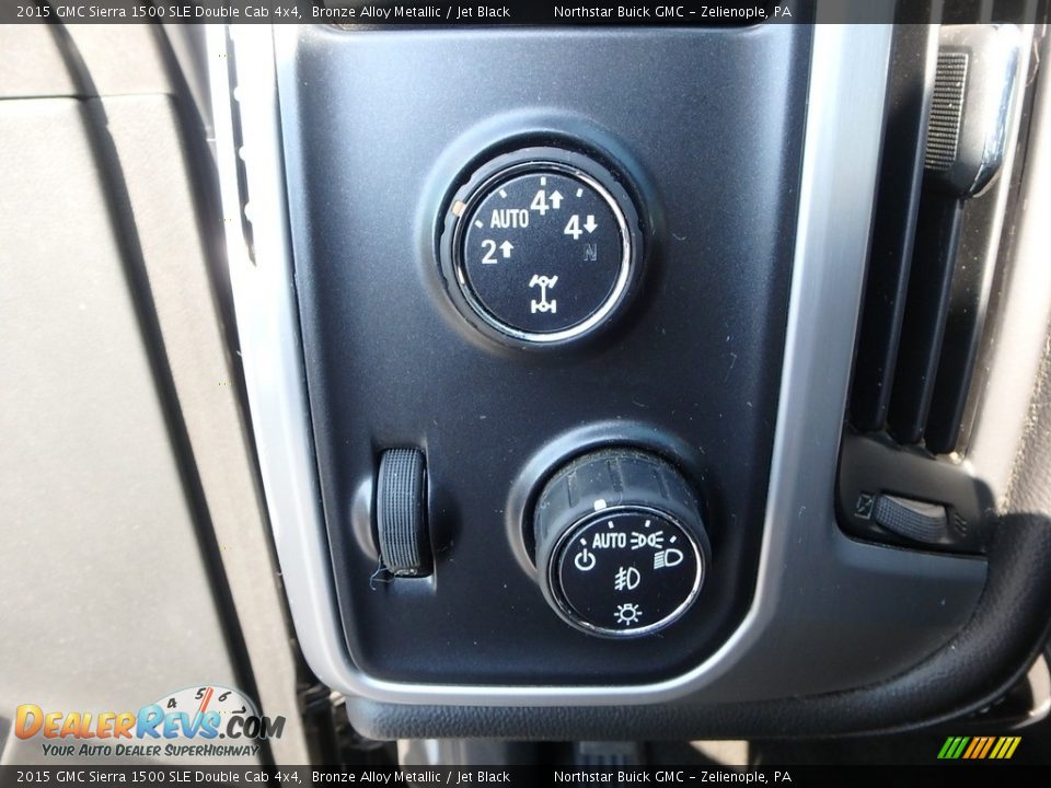 2015 GMC Sierra 1500 SLE Double Cab 4x4 Bronze Alloy Metallic / Jet Black Photo #16