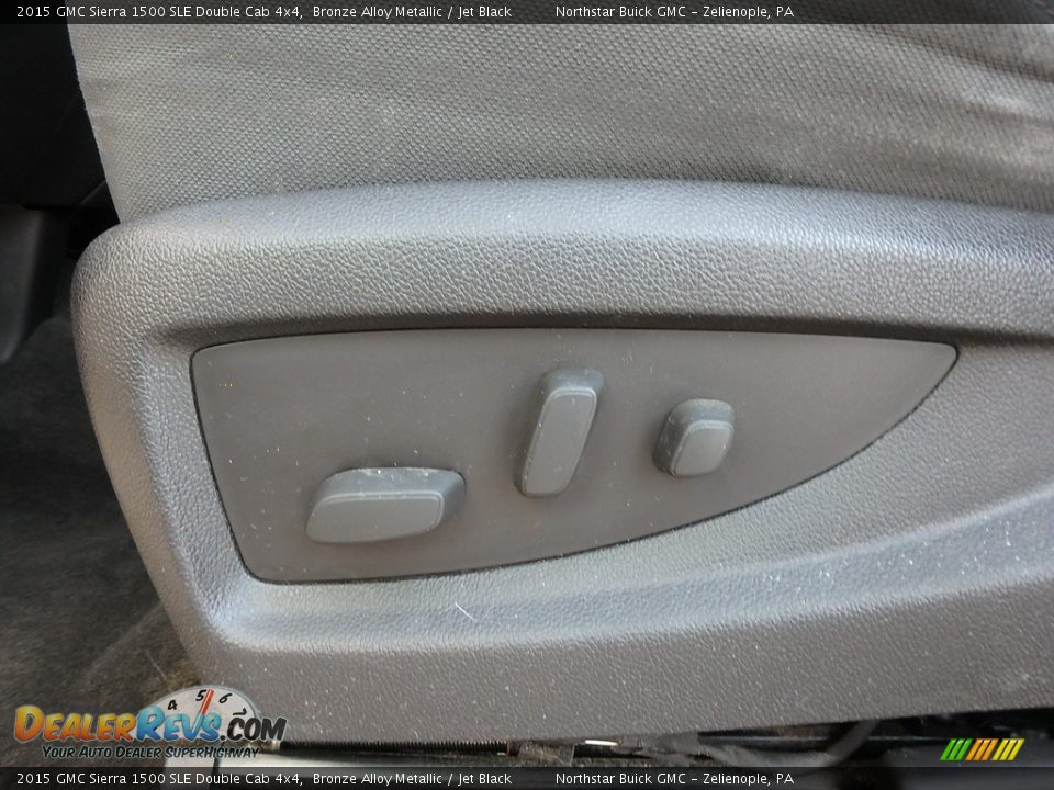 2015 GMC Sierra 1500 SLE Double Cab 4x4 Bronze Alloy Metallic / Jet Black Photo #17