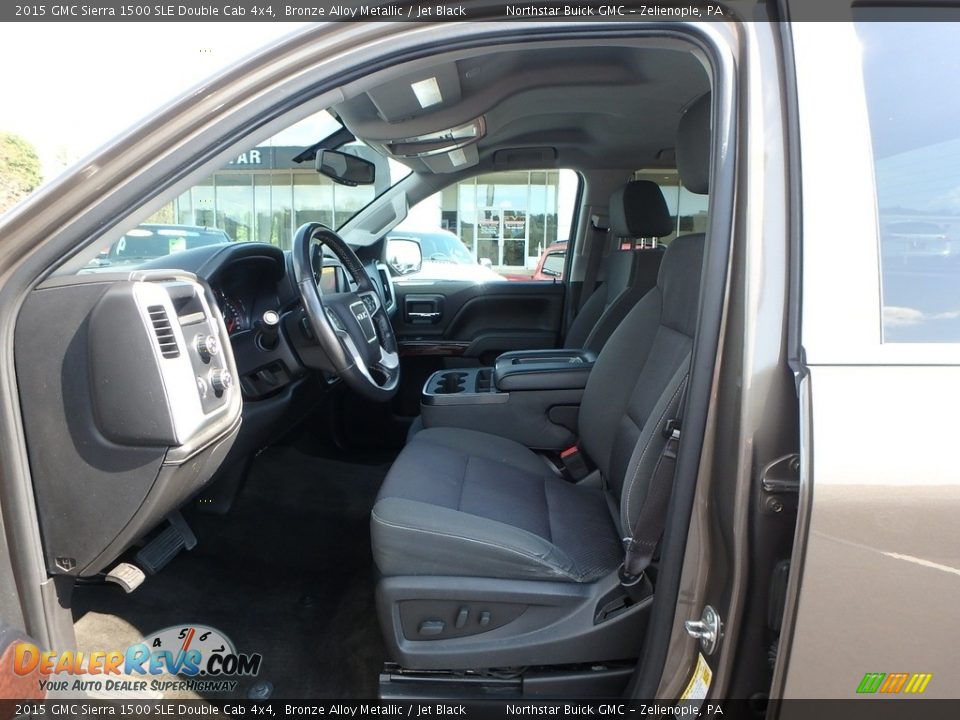 2015 GMC Sierra 1500 SLE Double Cab 4x4 Bronze Alloy Metallic / Jet Black Photo #20