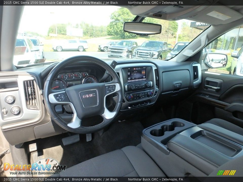 2015 GMC Sierra 1500 SLE Double Cab 4x4 Bronze Alloy Metallic / Jet Black Photo #22