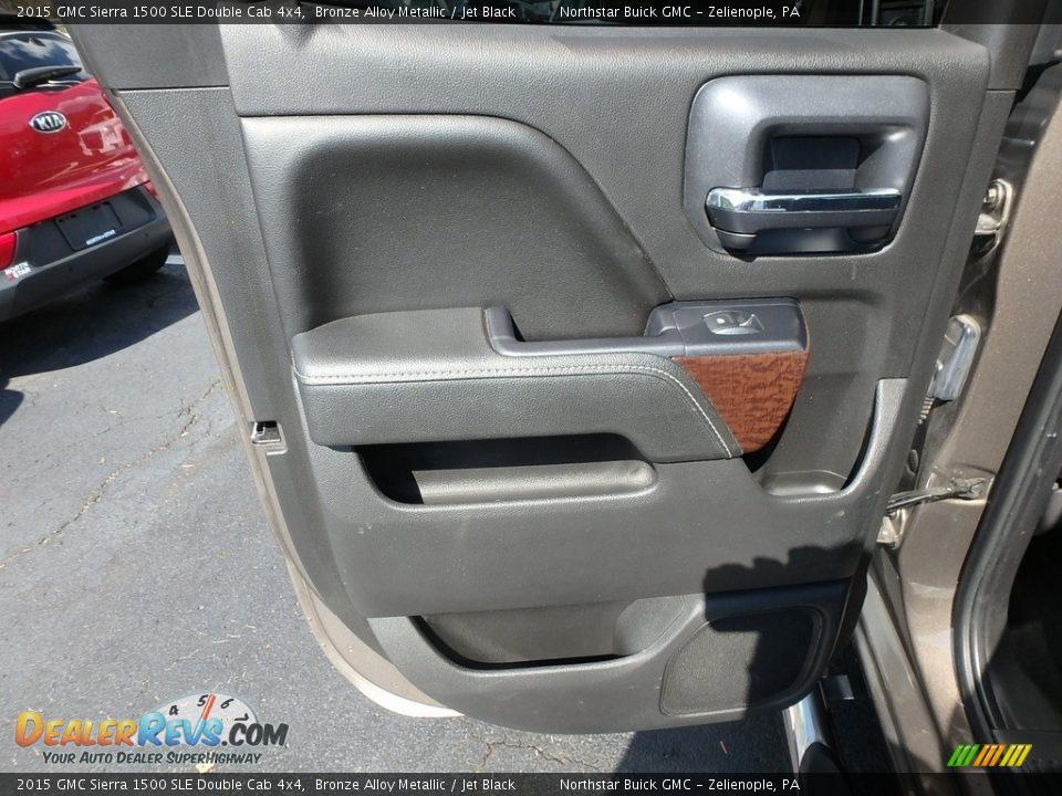2015 GMC Sierra 1500 SLE Double Cab 4x4 Bronze Alloy Metallic / Jet Black Photo #23
