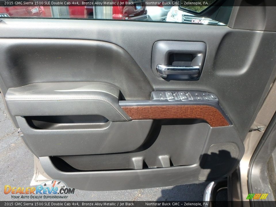 2015 GMC Sierra 1500 SLE Double Cab 4x4 Bronze Alloy Metallic / Jet Black Photo #24