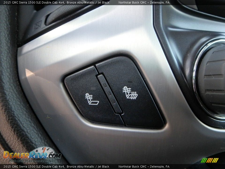 2015 GMC Sierra 1500 SLE Double Cab 4x4 Bronze Alloy Metallic / Jet Black Photo #26