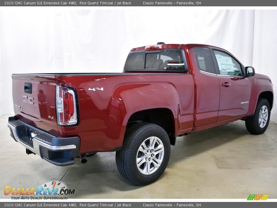 2020 GMC Canyon SLE Extended Cab 4WD Red Quartz Tintcoat / Jet Black Photo #2