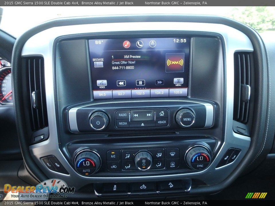 2015 GMC Sierra 1500 SLE Double Cab 4x4 Bronze Alloy Metallic / Jet Black Photo #27