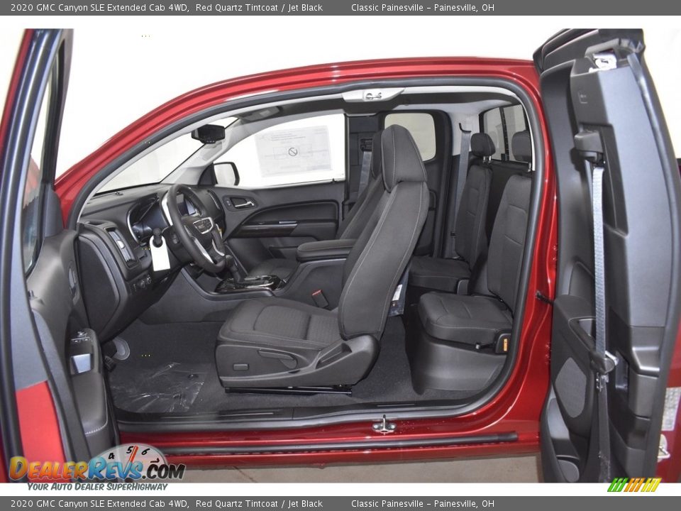 Jet Black Interior - 2020 GMC Canyon SLE Extended Cab 4WD Photo #6