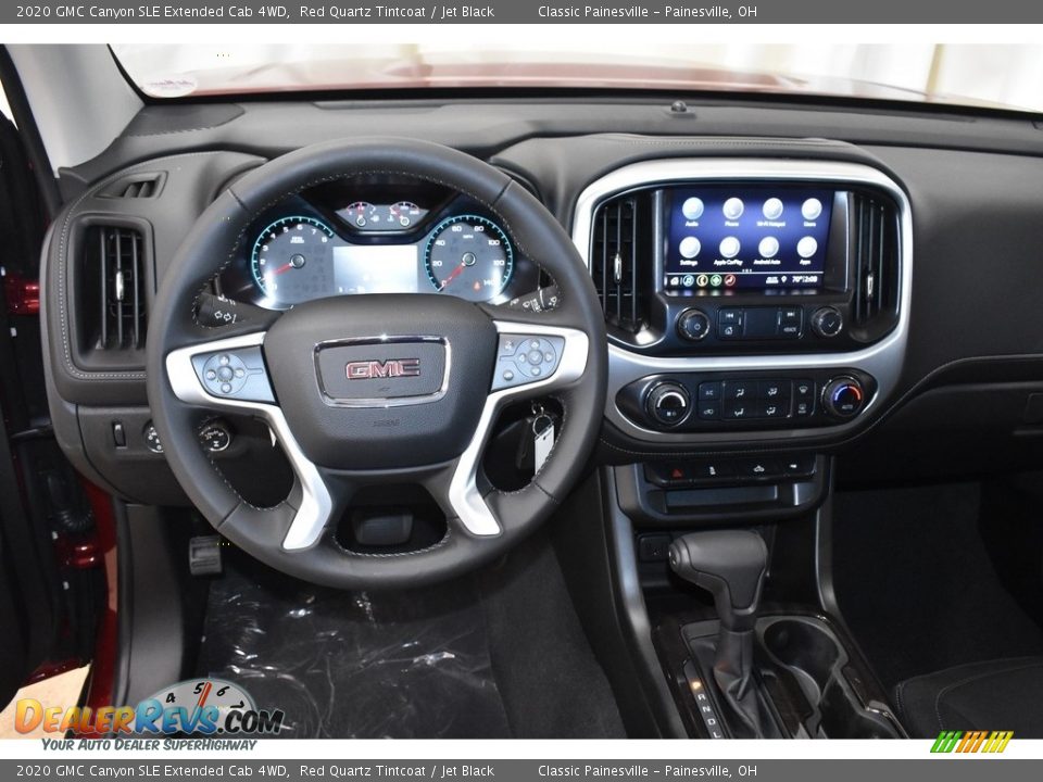 Dashboard of 2020 GMC Canyon SLE Extended Cab 4WD Photo #7