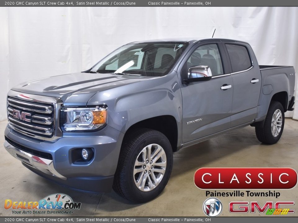 2020 GMC Canyon SLT Crew Cab 4x4 Satin Steel Metallic / Cocoa/Dune Photo #1