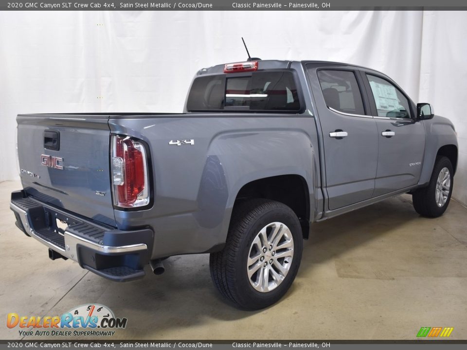2020 GMC Canyon SLT Crew Cab 4x4 Satin Steel Metallic / Cocoa/Dune Photo #2