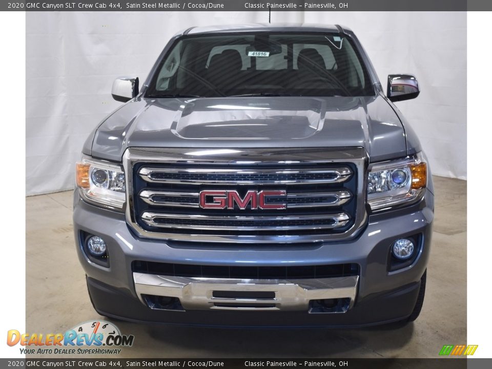 2020 GMC Canyon SLT Crew Cab 4x4 Satin Steel Metallic / Cocoa/Dune Photo #4