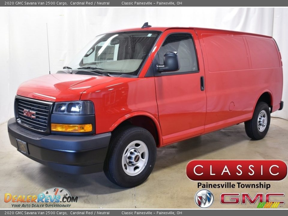2020 GMC Savana Van 2500 Cargo Cardinal Red / Neutral Photo #1
