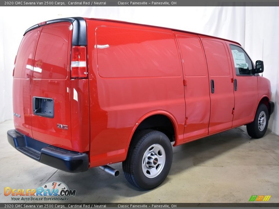 2020 GMC Savana Van 2500 Cargo Cardinal Red / Neutral Photo #2