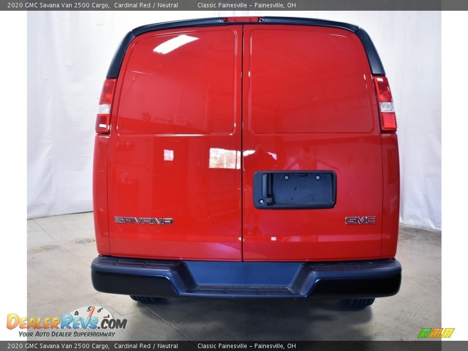 2020 GMC Savana Van 2500 Cargo Cardinal Red / Neutral Photo #3