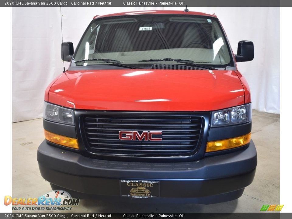 2020 GMC Savana Van 2500 Cargo Cardinal Red / Neutral Photo #4