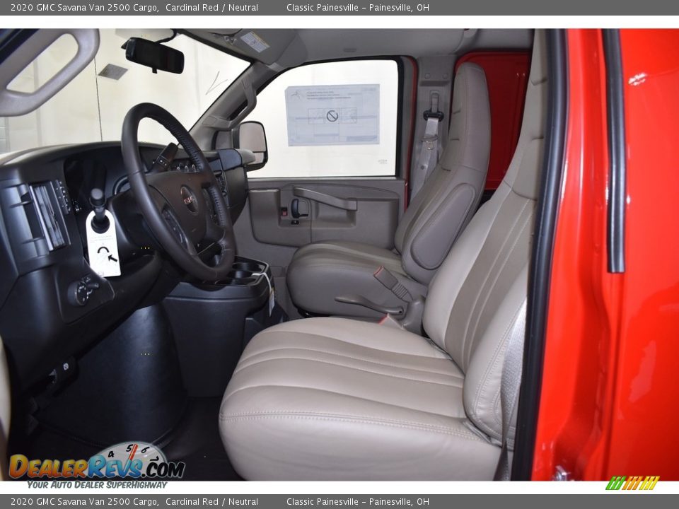 2020 GMC Savana Van 2500 Cargo Cardinal Red / Neutral Photo #6
