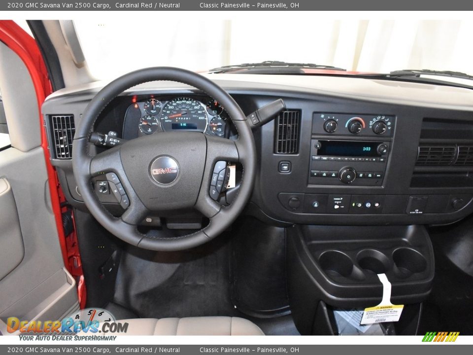 2020 GMC Savana Van 2500 Cargo Cardinal Red / Neutral Photo #10