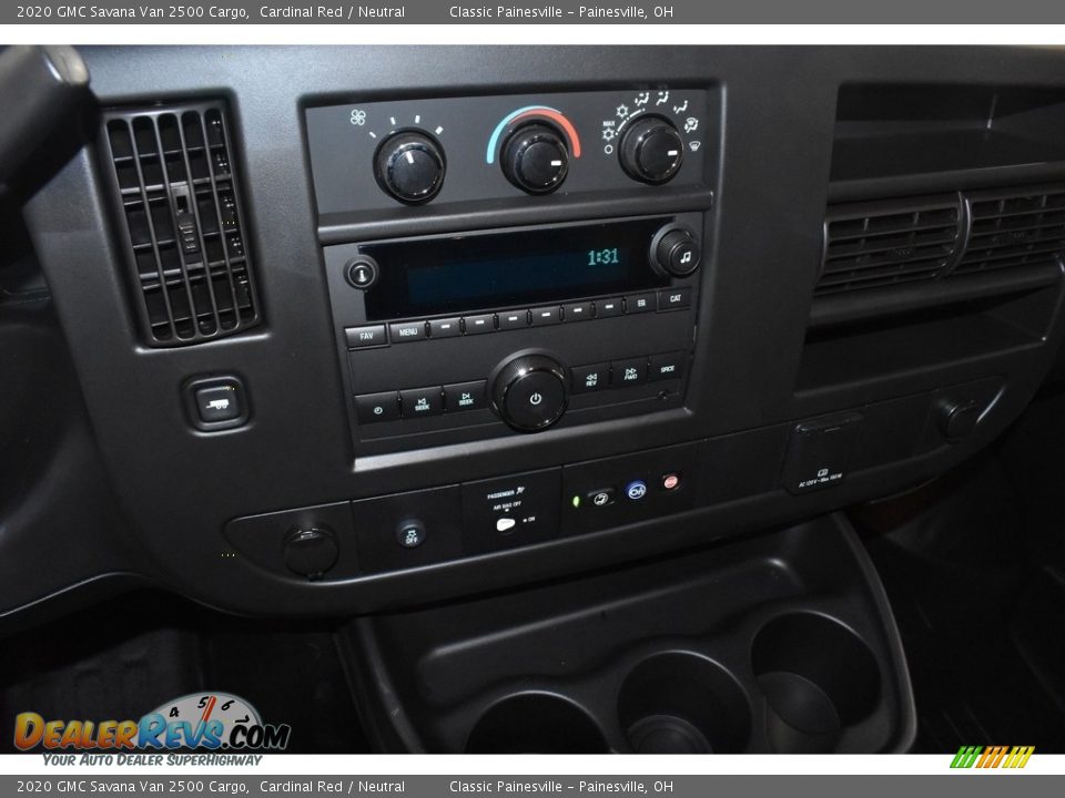 2020 GMC Savana Van 2500 Cargo Cardinal Red / Neutral Photo #11