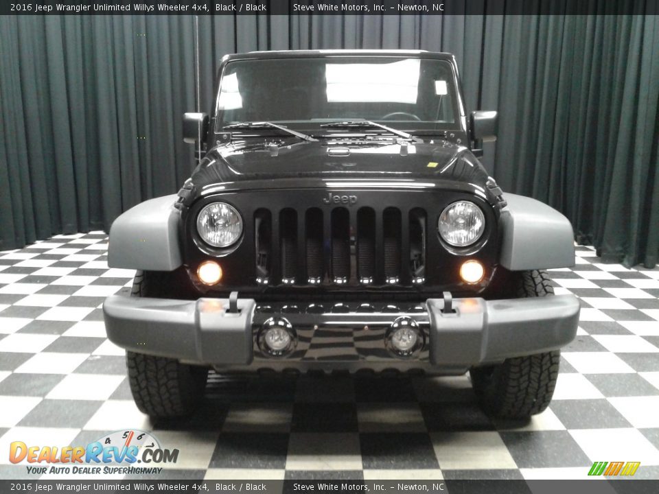 2016 Jeep Wrangler Unlimited Willys Wheeler 4x4 Black / Black Photo #3