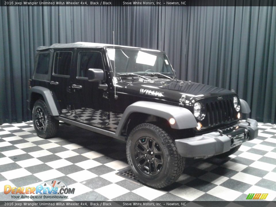 2016 Jeep Wrangler Unlimited Willys Wheeler 4x4 Black / Black Photo #4