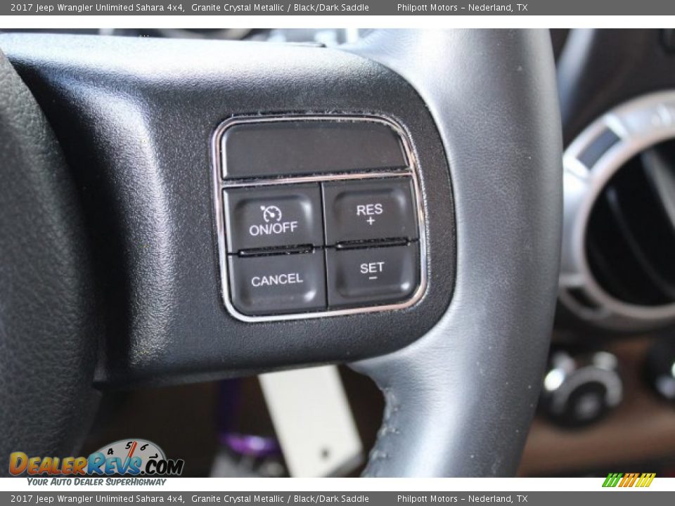 2017 Jeep Wrangler Unlimited Sahara 4x4 Granite Crystal Metallic / Black/Dark Saddle Photo #16