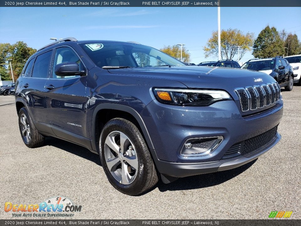 2020 Jeep Cherokee Limited 4x4 Blue Shade Pearl / Ski Gray/Black Photo #1