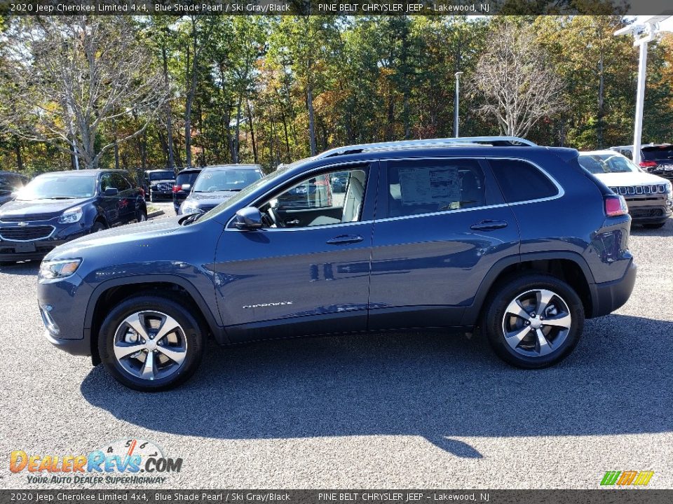 2020 Jeep Cherokee Limited 4x4 Blue Shade Pearl / Ski Gray/Black Photo #3