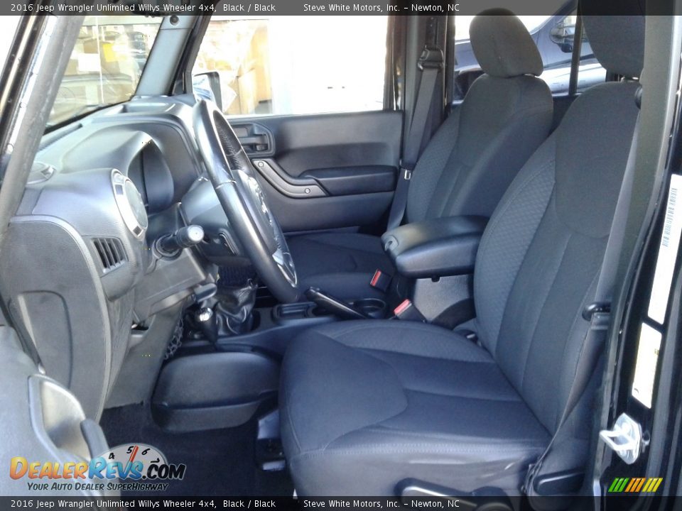 2016 Jeep Wrangler Unlimited Willys Wheeler 4x4 Black / Black Photo #10