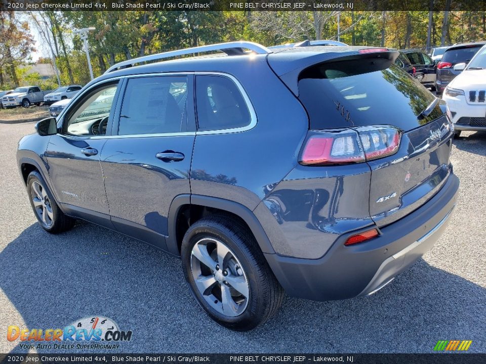 2020 Jeep Cherokee Limited 4x4 Blue Shade Pearl / Ski Gray/Black Photo #4