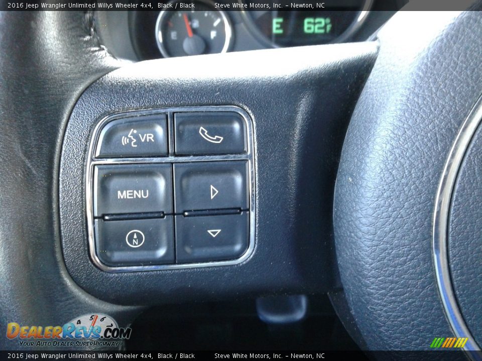2016 Jeep Wrangler Unlimited Willys Wheeler 4x4 Black / Black Photo #16