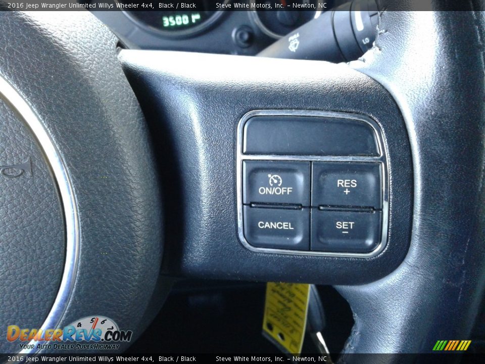 2016 Jeep Wrangler Unlimited Willys Wheeler 4x4 Black / Black Photo #17