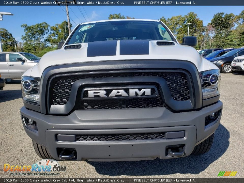 2019 Ram 1500 Classic Warlock Crew Cab 4x4 Bright White / Black/Diesel Gray Photo #2