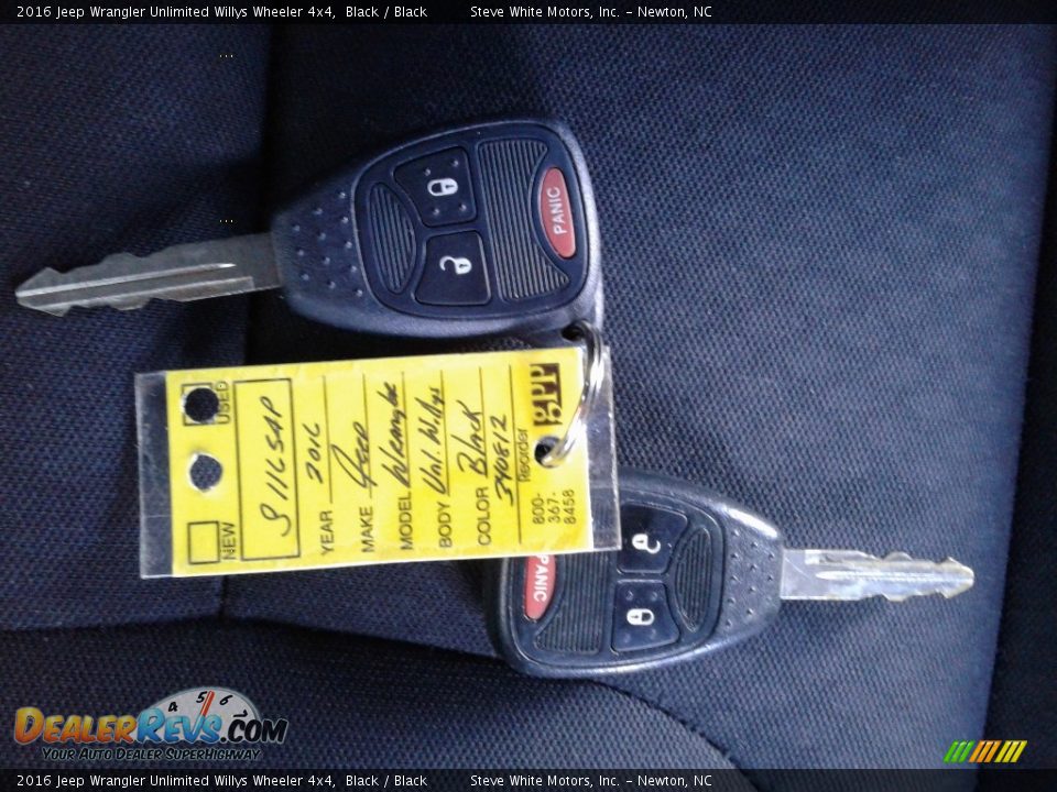 2016 Jeep Wrangler Unlimited Willys Wheeler 4x4 Black / Black Photo #24