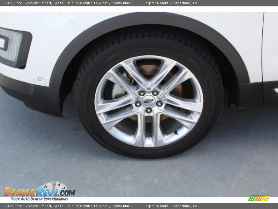 2016 Ford Explorer Limited White Platinum Metallic Tri-Coat / Ebony Black Photo #5