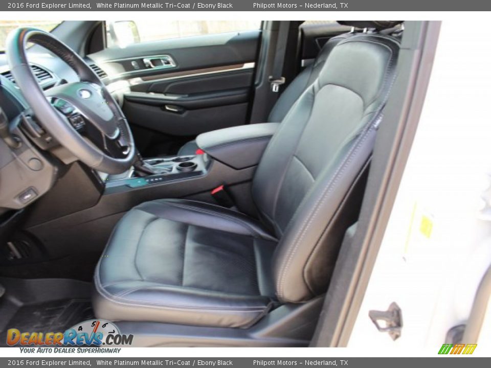 2016 Ford Explorer Limited White Platinum Metallic Tri-Coat / Ebony Black Photo #11