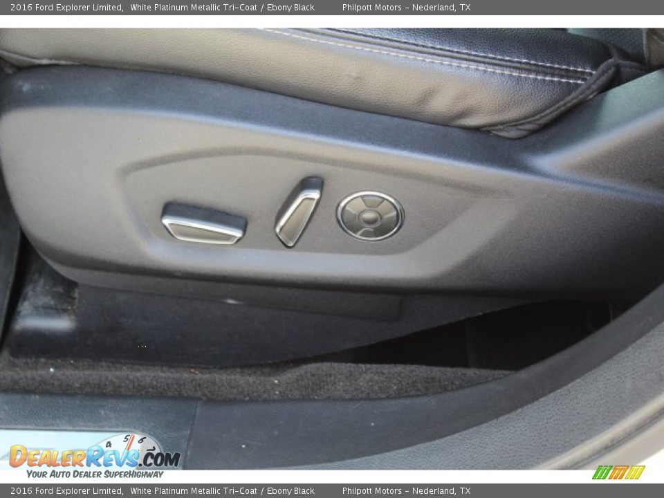 2016 Ford Explorer Limited White Platinum Metallic Tri-Coat / Ebony Black Photo #12