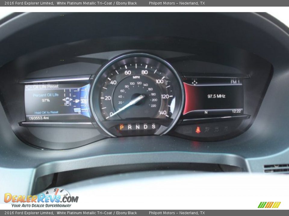 2016 Ford Explorer Limited White Platinum Metallic Tri-Coat / Ebony Black Photo #15