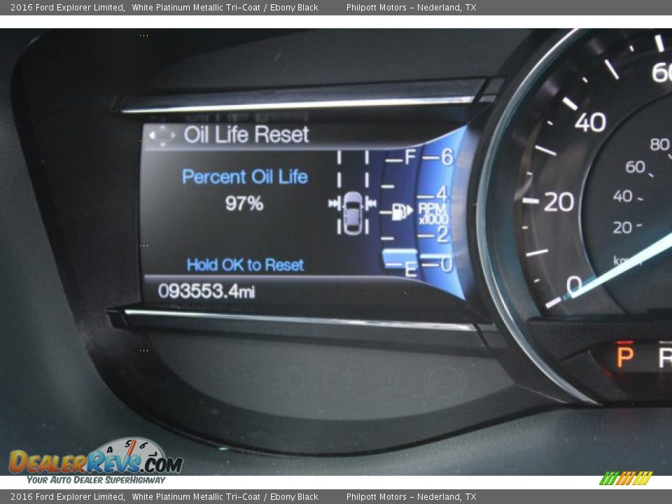 2016 Ford Explorer Limited White Platinum Metallic Tri-Coat / Ebony Black Photo #16