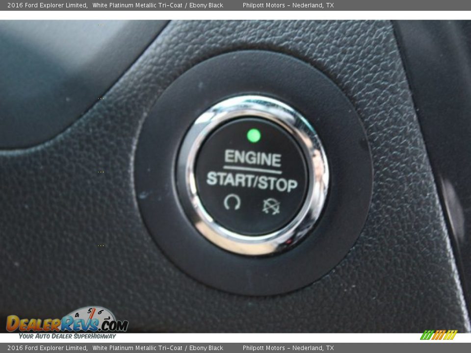 2016 Ford Explorer Limited White Platinum Metallic Tri-Coat / Ebony Black Photo #19