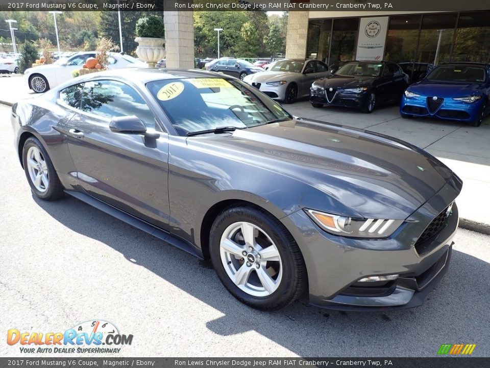 2017 Ford Mustang V6 Coupe Magnetic / Ebony Photo #3